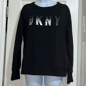 DKNY Black Crewneck Sweatshirt